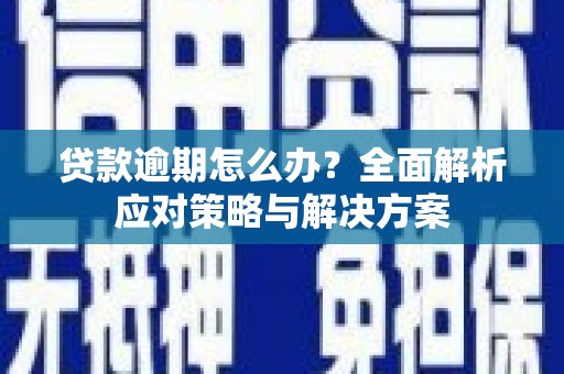 平江贷款逾期怎么办？全面解析应对策略与解决方案