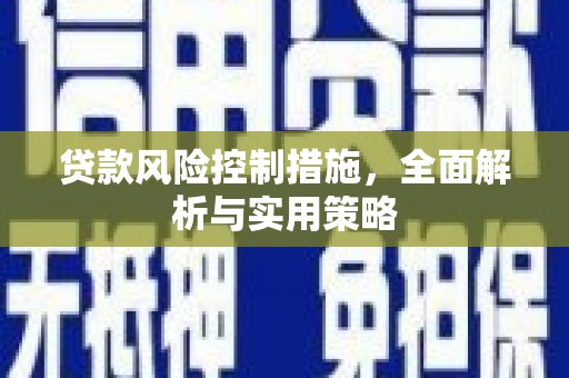万载贷款风险控制措施，全面解析与实用策略