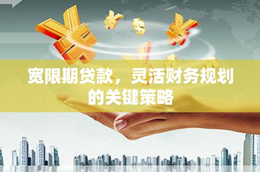 开平宽限期贷款，灵活财务规划的关键策略
