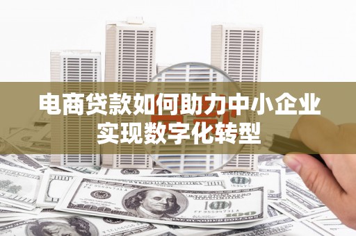 鄂伦春电商贷款如何助力中小企业实现数字化转型