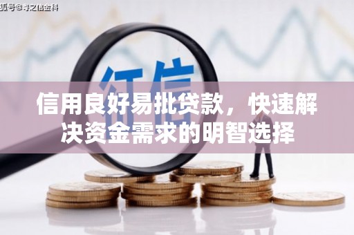 叙永信用良好易批贷款，快速解决资金需求的明智选择