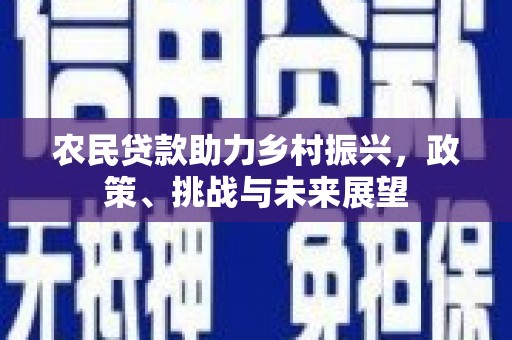 怀化农民贷款助力乡村振兴，政策、挑战与未来展望