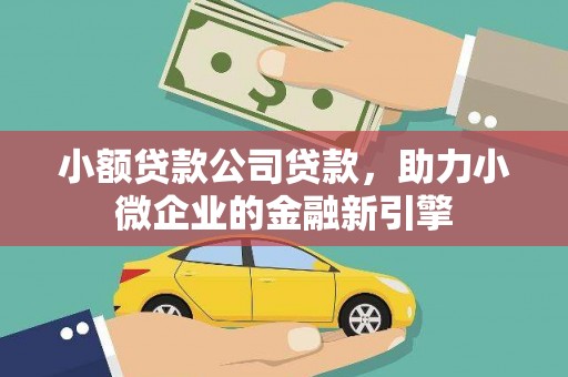 武义小额贷款公司贷款，助力小微企业的金融新引擎