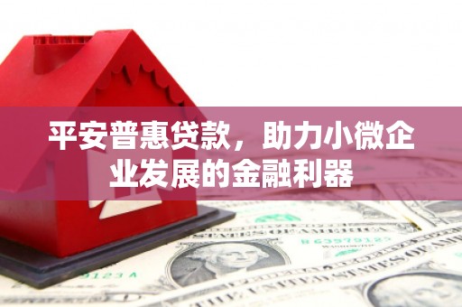 化州平安普惠贷款，助力小微企业发展的金融利器
