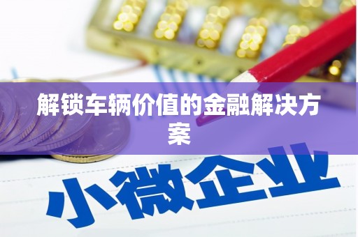 宁夏解锁车辆价值的金融解决方案